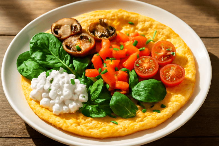 Proteinreiches Gemüse-Omelett