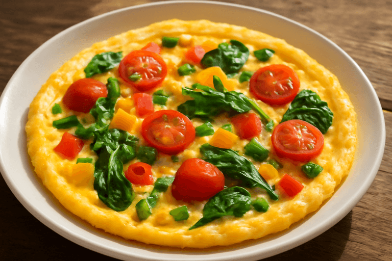 Omletă Clasică cu Legume proaspete