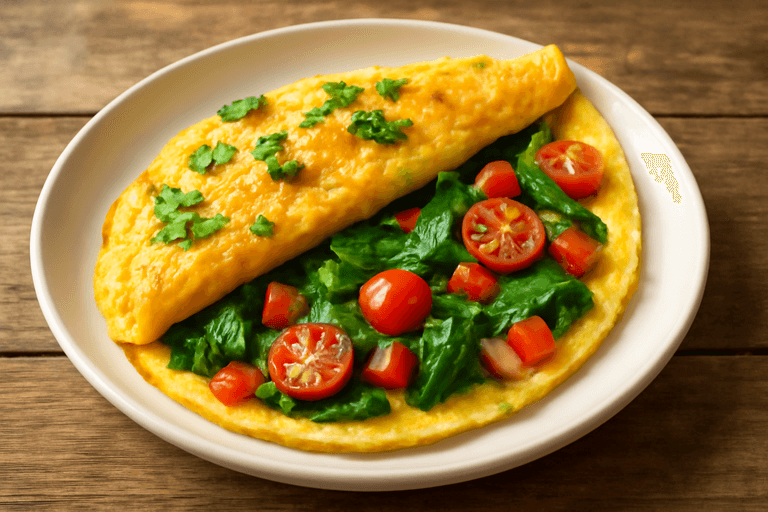 Proteinreiches Gemüse-Omelett
