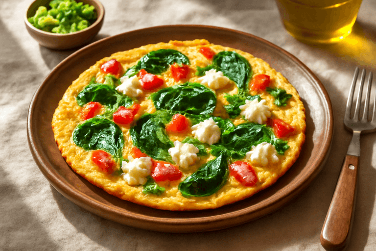 Omletă sănătoasă cu legume de sezon