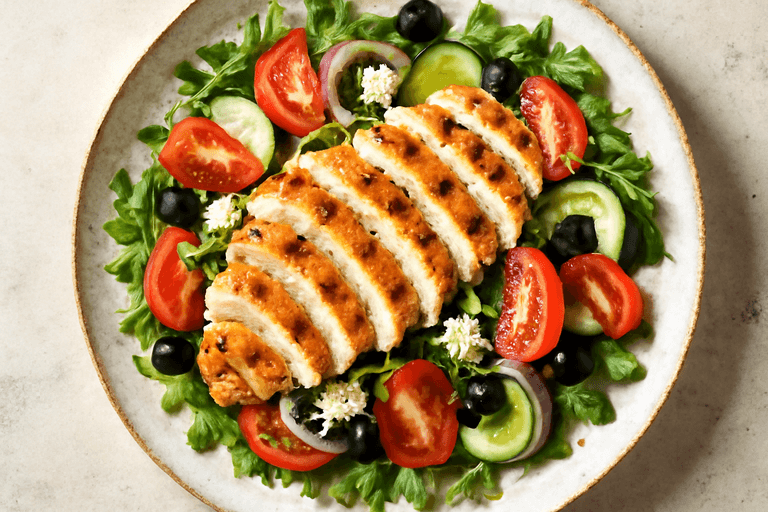 Izgara Tavuklu Akdeniz Salatası