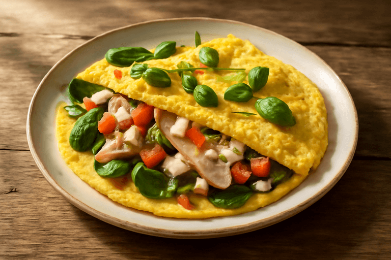 Proteinrik klassisk frukostomelett