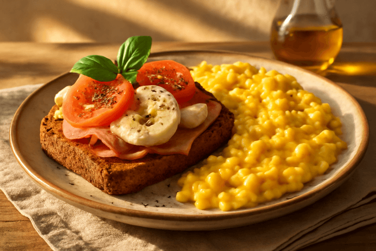 Colazione Energizzante all’Ovomucca con Toast Rustico