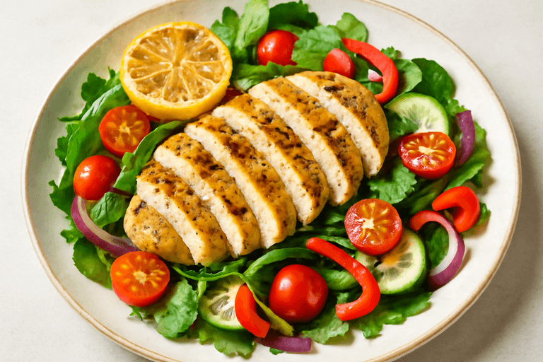 Grilled Lemon Herb Chicken Salad