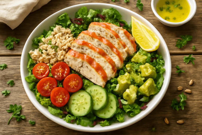 Fräsch kycklingsallad med quinoa & avokado