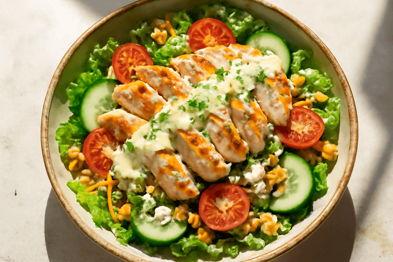 Salade de Poulet Croquante et Légère