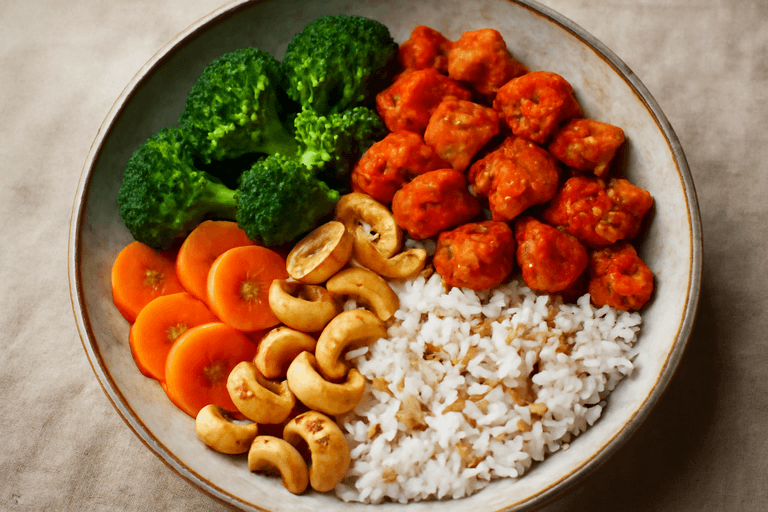 Krachtige Kip en Rijst Bowl