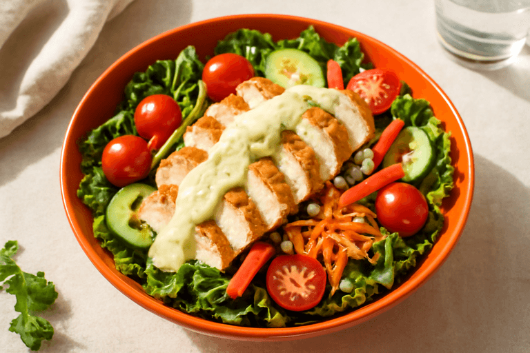 Salată clasică de pui cu legume proaspete