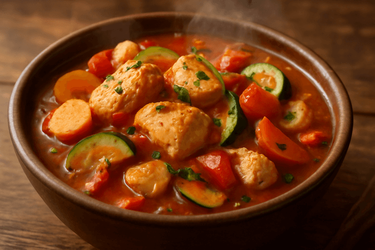 Lätt kycklinggryta med grönsaker