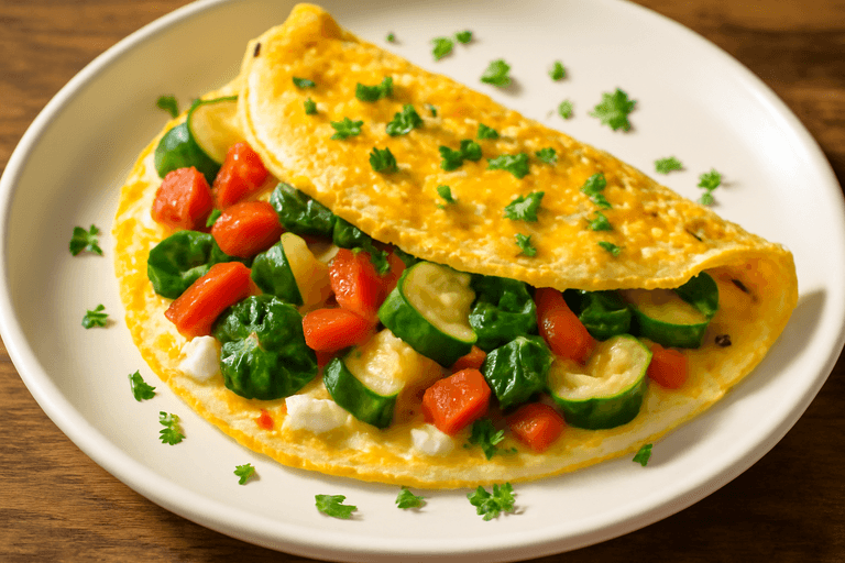 Proteinreiches Gemüse-Omelett
