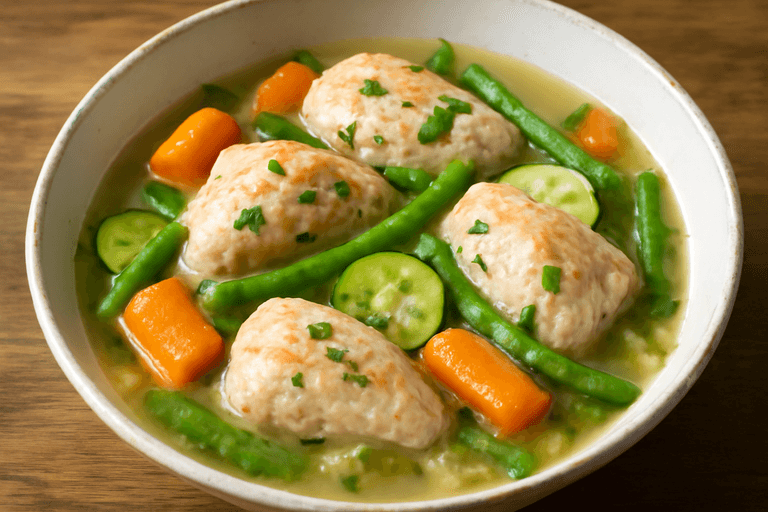 Lätt kycklinggryta med färska grönsaker