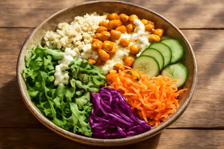 Buddha Bowl Végétarien Coloré pour Perte de Poids