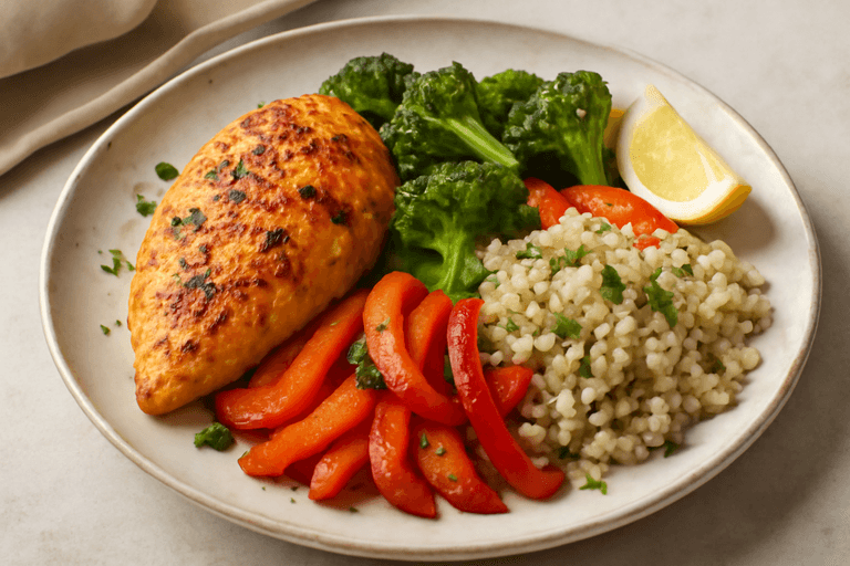 Gegrilde Kipfilet met Geroosterde Groenten en Quinoa