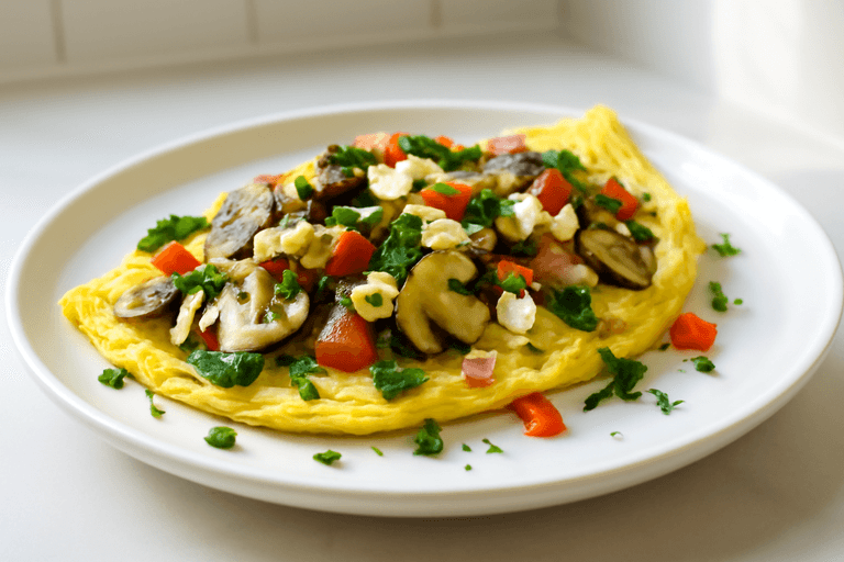 Proteinreiches Gemüse-Omelett