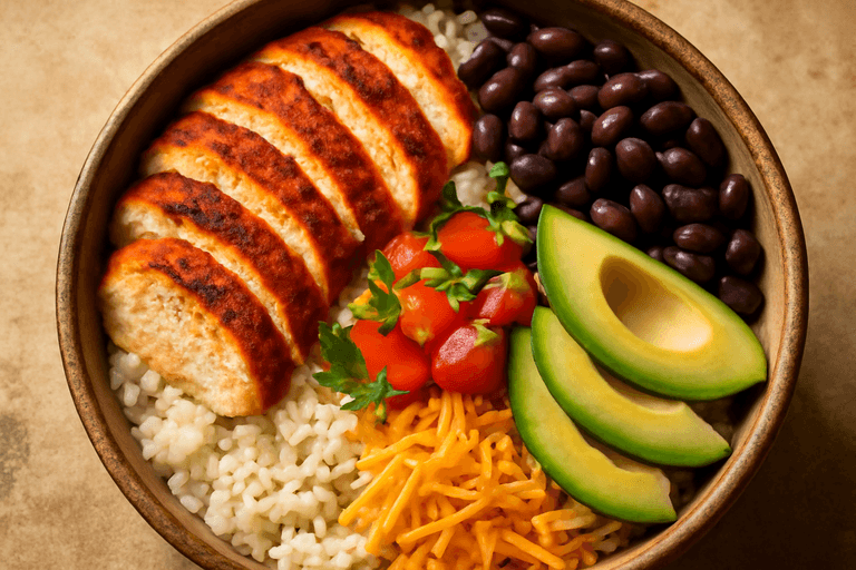 High-Calorie Classic Chicken & Rice Power Bowl