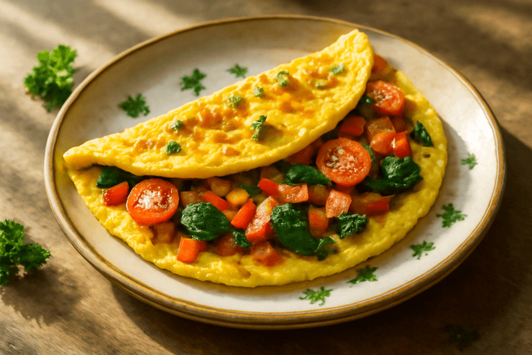 Proteinrik grönsaksomelett