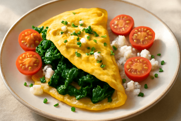Eiwitrijke Groente-Omelet voor een Energiek Begin