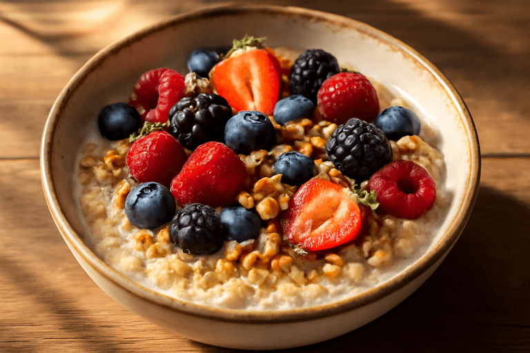 Proteinreiches Veganes Beeren-Quinoa-Frühstück