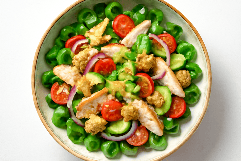 Frisse Kippenkomkommersalade met Volkoren Croutons