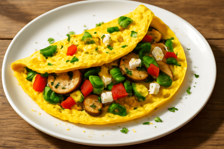 Power-Frühstücks-Omelett mit Gemüse