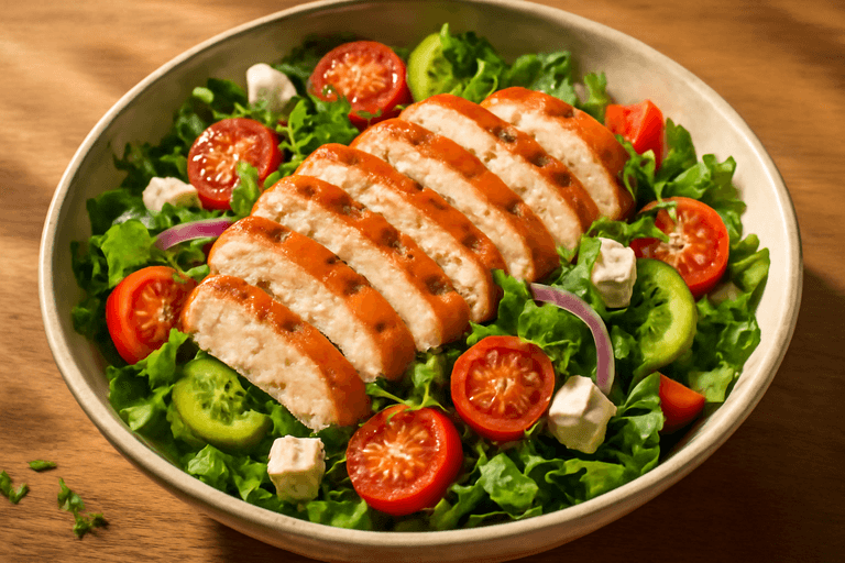 Izgara Tavuklu Akdeniz Salatası