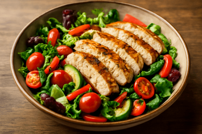 Salată clasică de pui cu legume proaspete