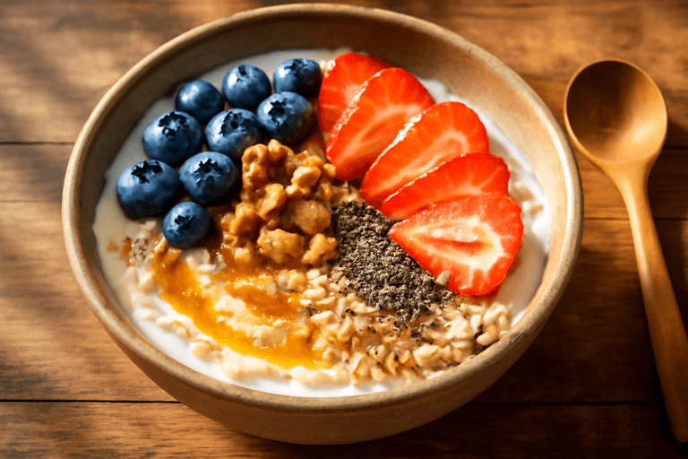 Energie Boost Ontbijtbowl met Griekse Yoghurt en Bessen