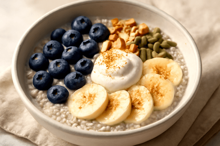 Veganer Power-Frühstücks-Bowl