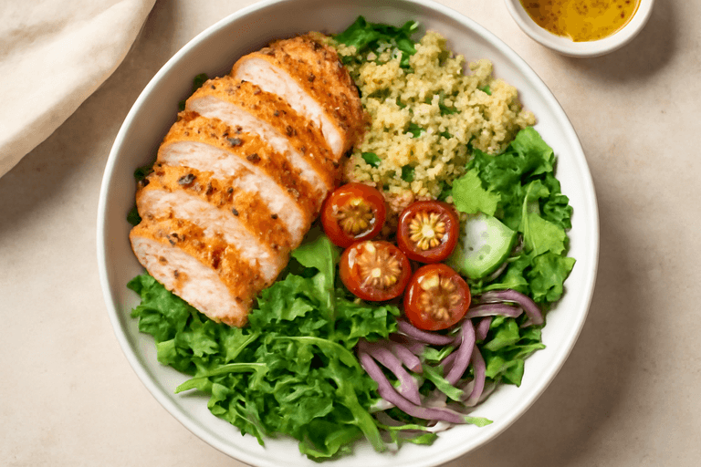 Kylling- og Quinoasalat med Friske Urter