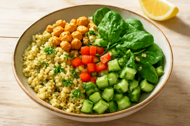 Bol Énergisant de Quinoa & Légumes Méditerranéens