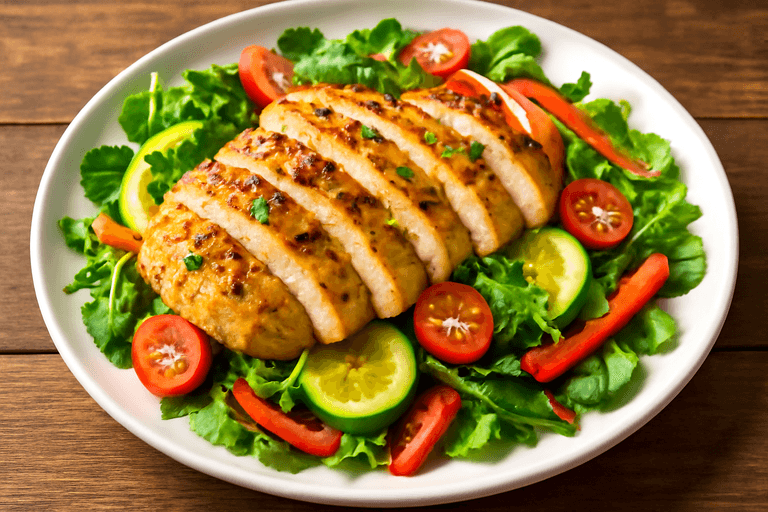 Grilled Lemon-Herb Chicken Salad
