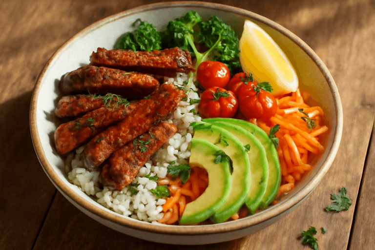 Hearty Classic Beef & Rice Power Bowl