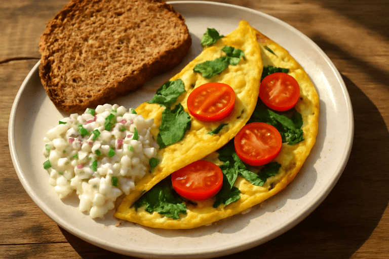 Energierijke Groente-Omelet voor Gewichtsverlies