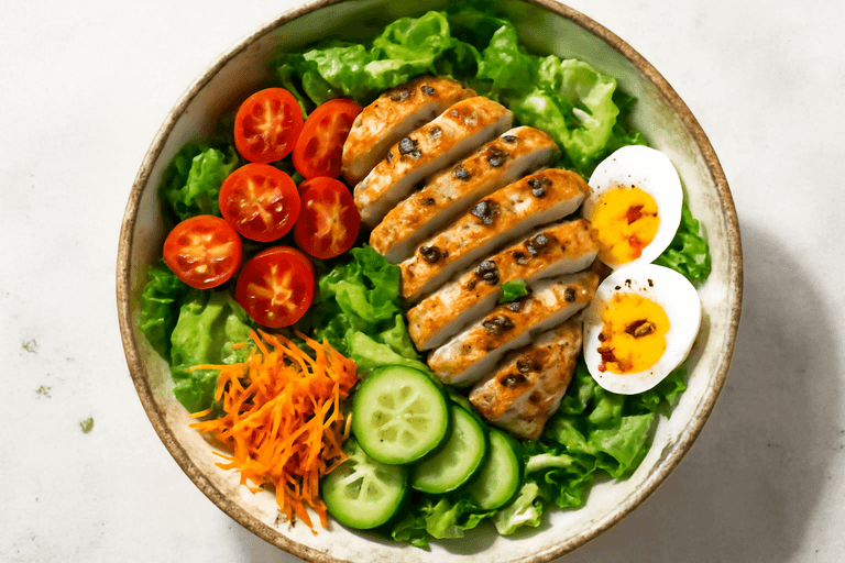 Salade de poulet classique énergisante