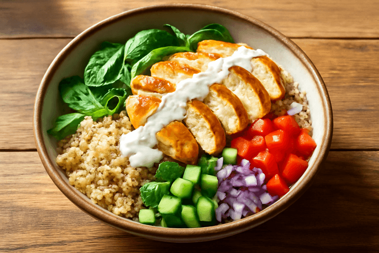 High-Protein Grilled Chicken & Quinoa Power Bowl