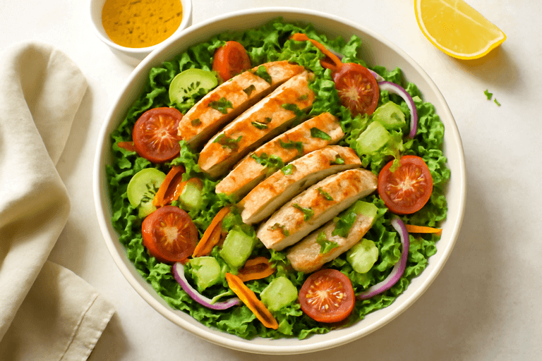 Ensalada de Pollo Clásica y Ligera