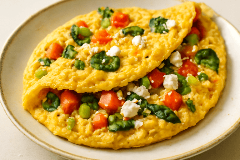 Ενεργειακό Ομελέτα με Λαχανικά και Βρώμη