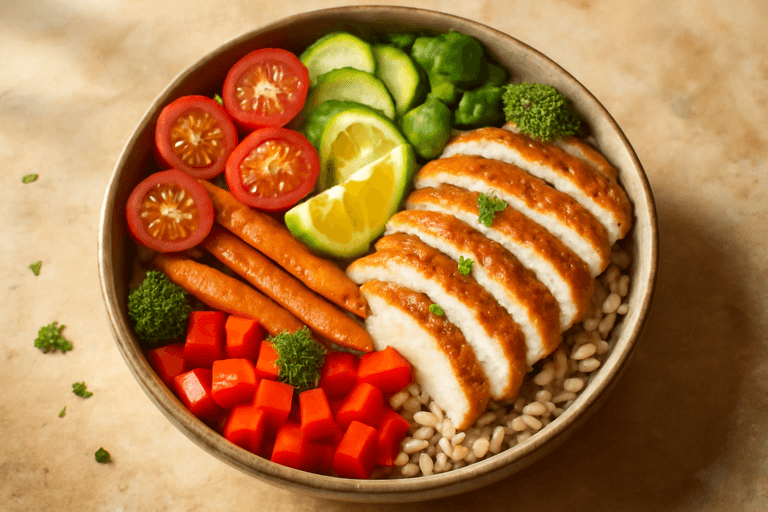 Knapperige Kip & Groente Buddha Bowl