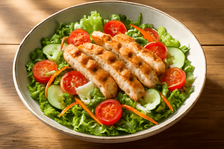 Insalata di Pollo Leggera con Verdure Croccanti
