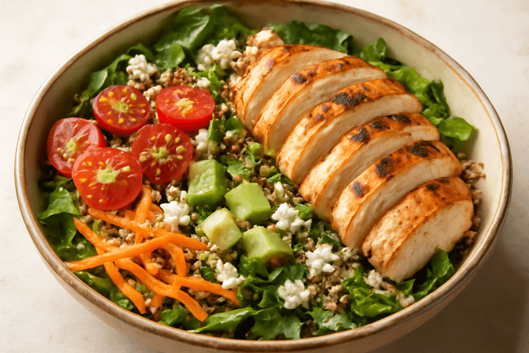 Energie Boost Salade met Gegrilde Kip en Quinoa