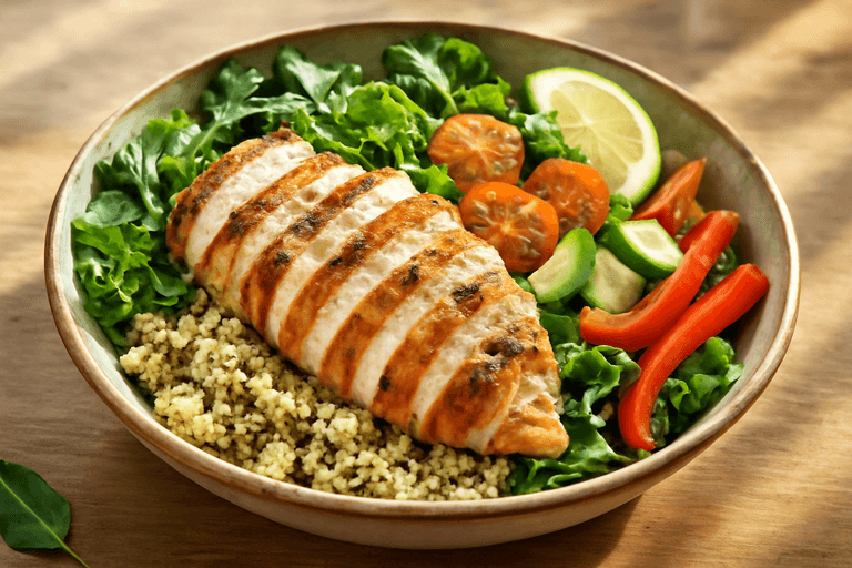 Grilled Chicken & Quinoa Salad Bowl