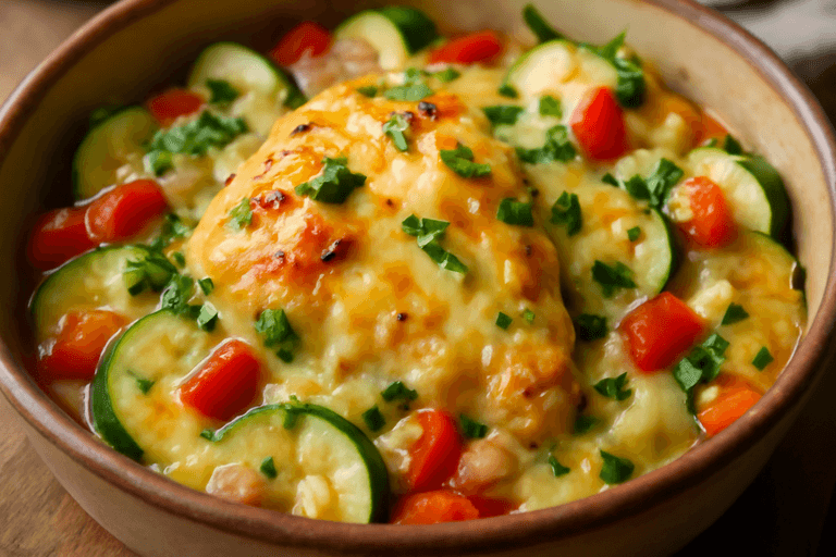 Lätt kycklinggratäng med grönsaker