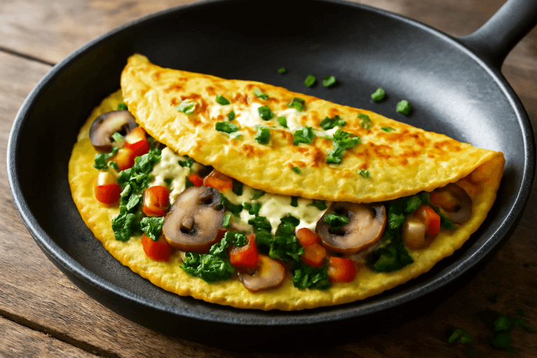 Energie-Boostende Groente Omelet