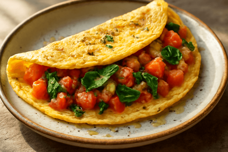 Eiwitrijke Griekse Omelet met Groenten