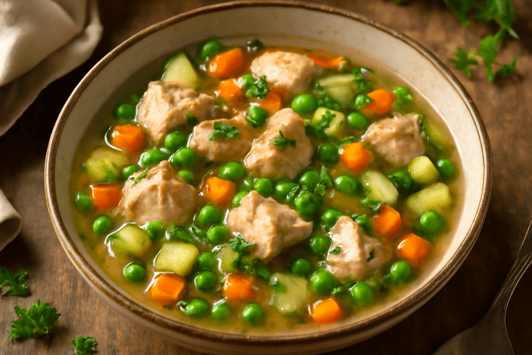 Lätt kycklinggryta med grönsaker och färska örter
