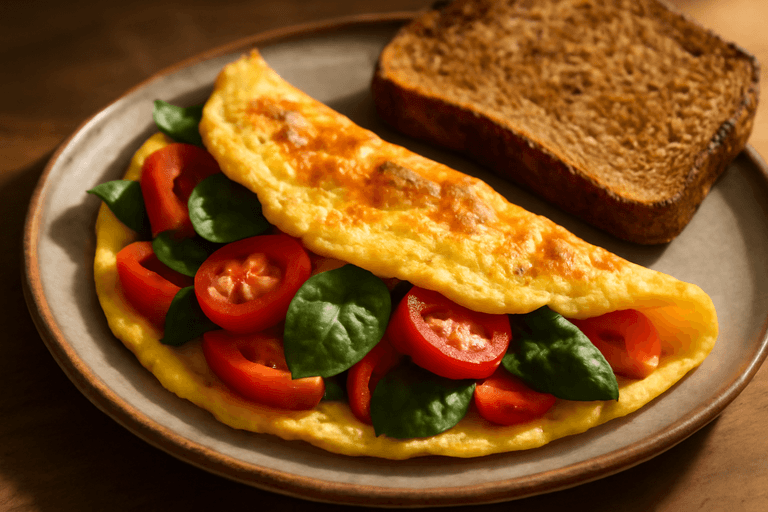 Klassisk ägg- & grönsaksomelett