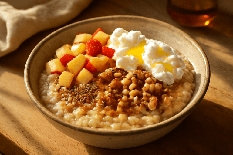Protein-Power Haferflocken-Frühstücksschale