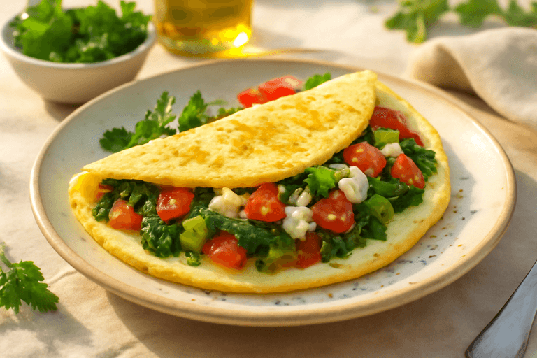 Κλασική Ομελέτα Λαχανικών Υψηλής Πρωτεΐνης
