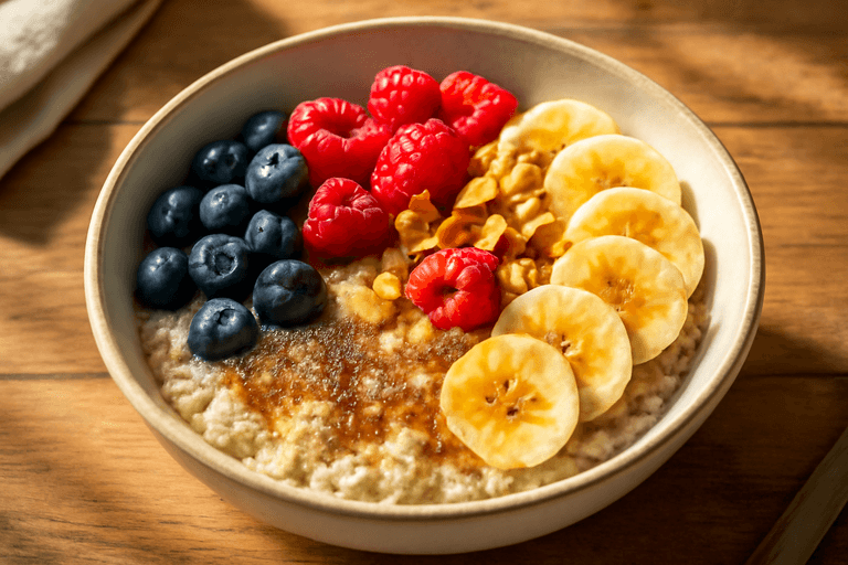 Veganer Power-Quinoa-Frühstücksbowl