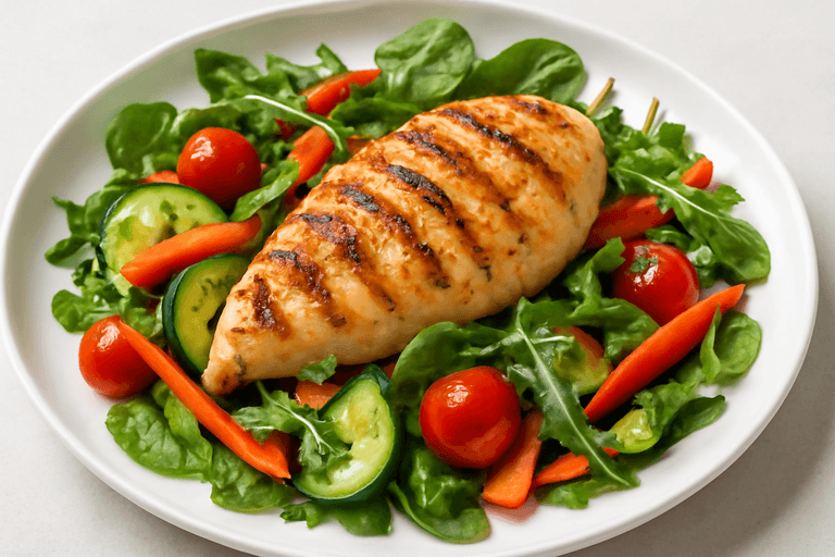 Izgara Tavuklu Sebze Salatası